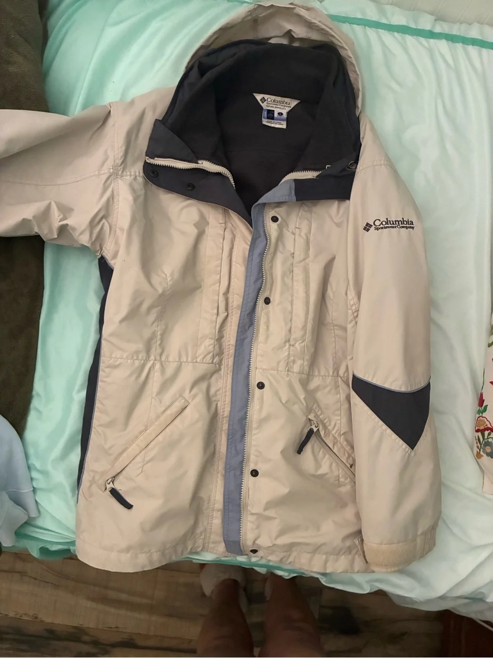 Columbia 3 in 1 jacket, shell+fleece liner=full coverage jacket - Picture 1 of 9
